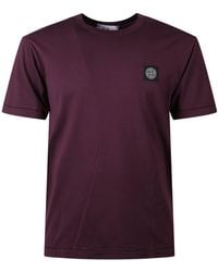 Stone Island - Short Sleeves Cotton T-Shirt With Logo - Lyst