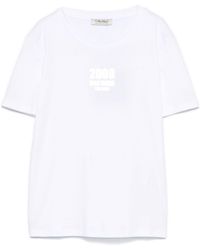 Max Mara - Logo Cotton T-Shirt - Lyst
