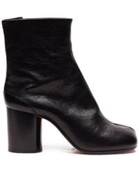 Maison Margiela - Tabi Leather Ankle Boots - Lyst