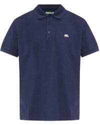 Etro - Logo Cotton Polo Shirt - Lyst
