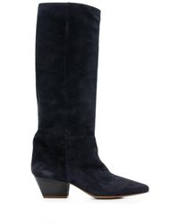 forte_forte - Suede Leather Boots - Lyst