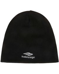 Balenciaga logo-print cashmere beanie - Grey