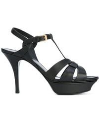 Saint Laurent - 105Mm Tribute Sandals - Lyst