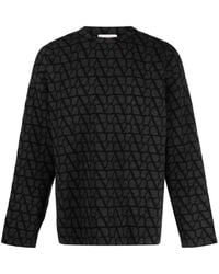 Valentino - Wool textured sweater - Lyst