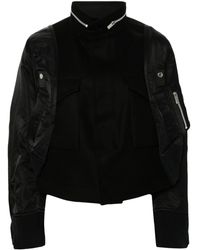 Sacai - Cropped Jacket - Lyst