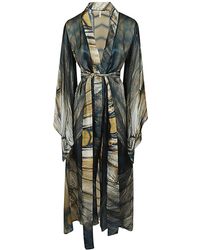 Mona Swims - Silk Long Kimono - Lyst