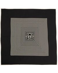 TOTEME - Monogram Silk Scarf - Lyst