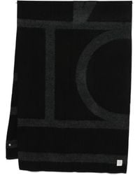 TOTEME - Wool Monogram Scarf - Lyst
