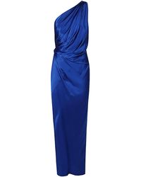 The Sei - Asymmetric Silk Long Dress - Lyst