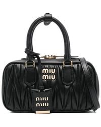 Miu Miu - Arcadie Mini Leather Handbag - Lyst