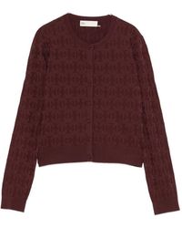 Tory Burch - Crewneck Cardigan By - Lyst