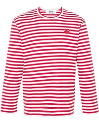 COMME DES GARÇONS PLAY - Emblem Heart Cotton T-Shirt - Lyst