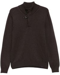 Fay - Elbow-Patch Hook-Fastening Sweater - Lyst