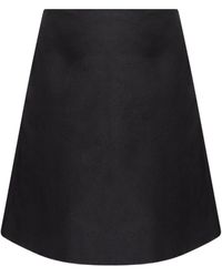 McQueen - Flared Midi Skirt - Lyst