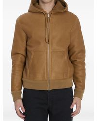 Loewe - Hooded Leather Jacket - Lyst