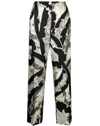F.R.S For Restless Sleepers - Printed Silk Trousers - Lyst