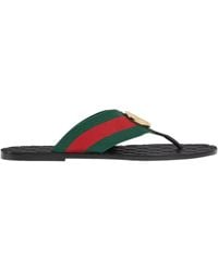 Gucci - Riviera Flip-Flops - Lyst