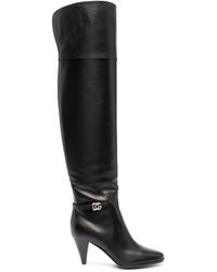 dolce and gabbana thigh high boots