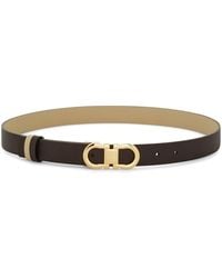 Ferragamo - Gancini Leather Belt - Lyst