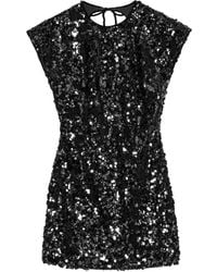 Ganni - Sequined Mini Dress - Lyst