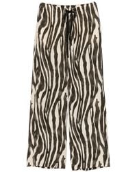 Alysi - Zebra Print Trousers - Lyst