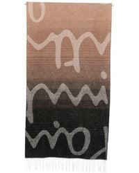 Paul Smith - Logo Wool Scarf - Lyst