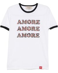 ALESSANDRO ENRIQUEZ - Amore Print Cotton T-Shirt - Lyst