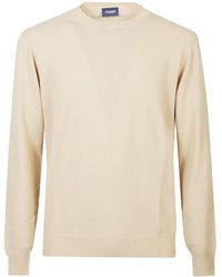 Drumohr - Crew Neck Cotton Sweater - Lyst