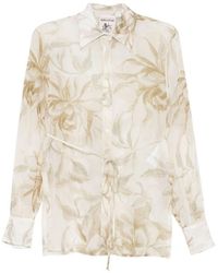 Semicouture - Juana Printed Shirt - Lyst