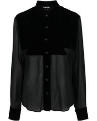 Tom Ford - Camicia con inserti - Lyst