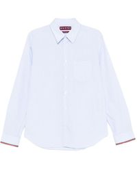 Gucci - Striped Cotton Shirt-Uomo - Lyst