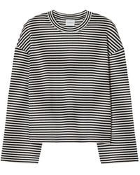 Closed - Striped Cotton T-Shirt - Lyst
