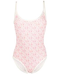 Moncler - Logoed One-piece Swimsuit - Lyst