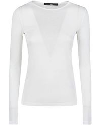 Liviana Conti - Long Sleeve Cotton Blend T-shirt - Lyst