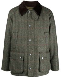 Barbour Wellesley Wool Coat in Green for Men | Lyst