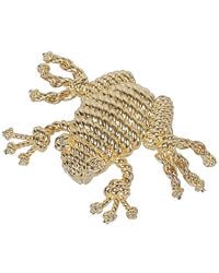 Loewe - Metal Frog Brooch - Lyst