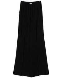 forte_forte - Velvet Flared Trousers - Lyst
