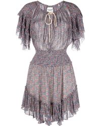 Isabel Marant - Florise Printed Mini Dress - Lyst