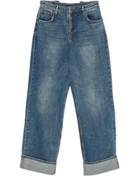 Ksubi - Playback Cuffed Wide-Leg Jeans - Lyst