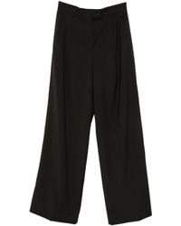 Sportmax - Wool Wide-Leg Trousers - Lyst