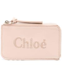Chloé - Sense Leather Zipped Card Holder - Lyst