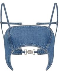 Marine Serre - Top Denim - Lyst