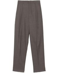 Saint Laurent - High-Waisted Wool Trousers - Lyst