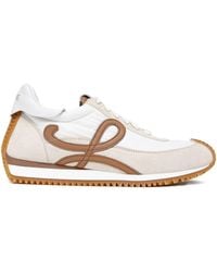 Loewe - Flow Runner Nylon And Suede Sneakers - Lyst