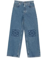 Loewe - Anagram Baggy Jeans - Lyst