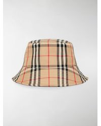 Burberry Vintage Check Cotton-blend Bucket Hat - Brown