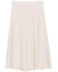 Brunello Cucinelli - Wool Blend Midi Skirt - Lyst