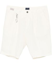 Paul & Shark - Cotton And Linen Bermuda Shorts - Lyst