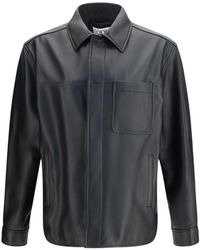Loewe - Leather Shirt - Lyst