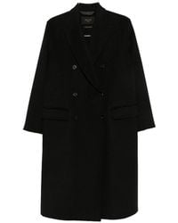 Paltò - Arianna Wool Double-Breasted Coat - Lyst